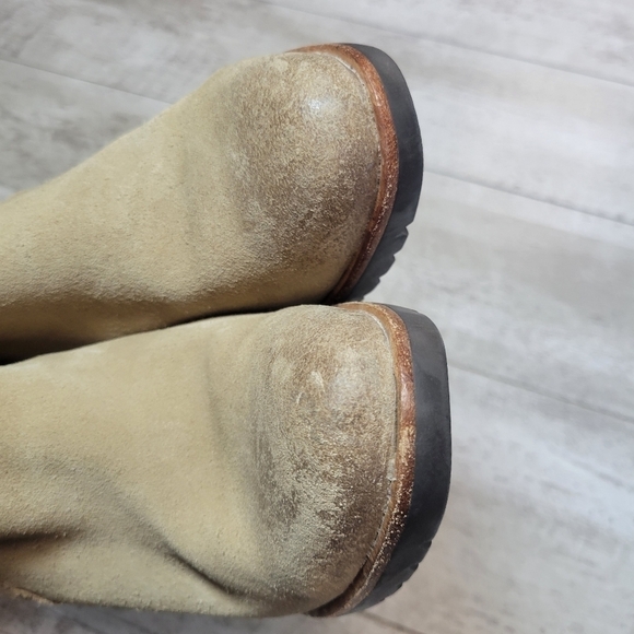 SOREL After Hours Chelsea Tan Wedge Ankle Suede Boot women’s 7.5 - Picture 7 of 13